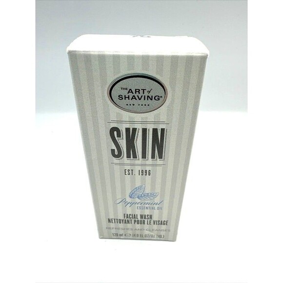The Art of Shaving SKIN Facial Wash Peppermint Essential Oil 4oz New in Box-NEW - Picture 1 of 5
